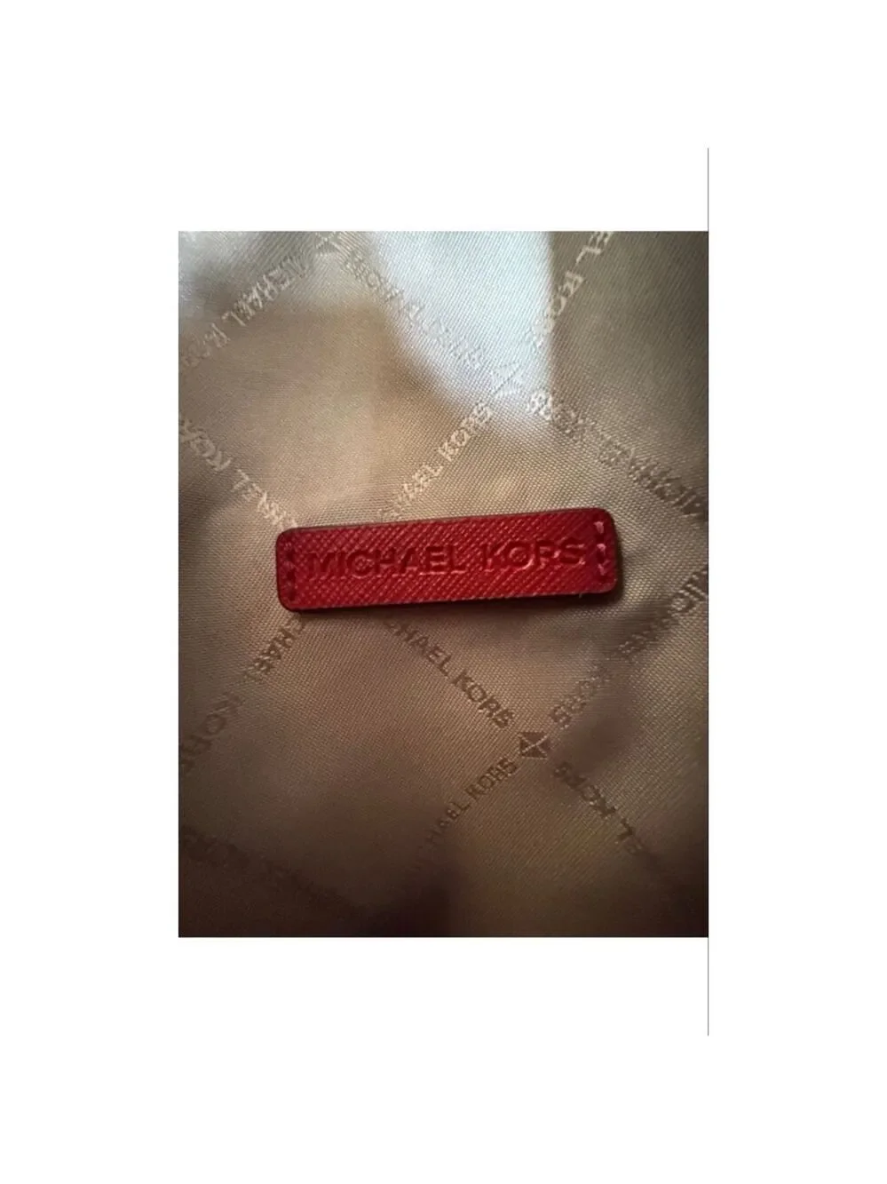 Michael Kors Red Crossbody Bag Silver Hardware